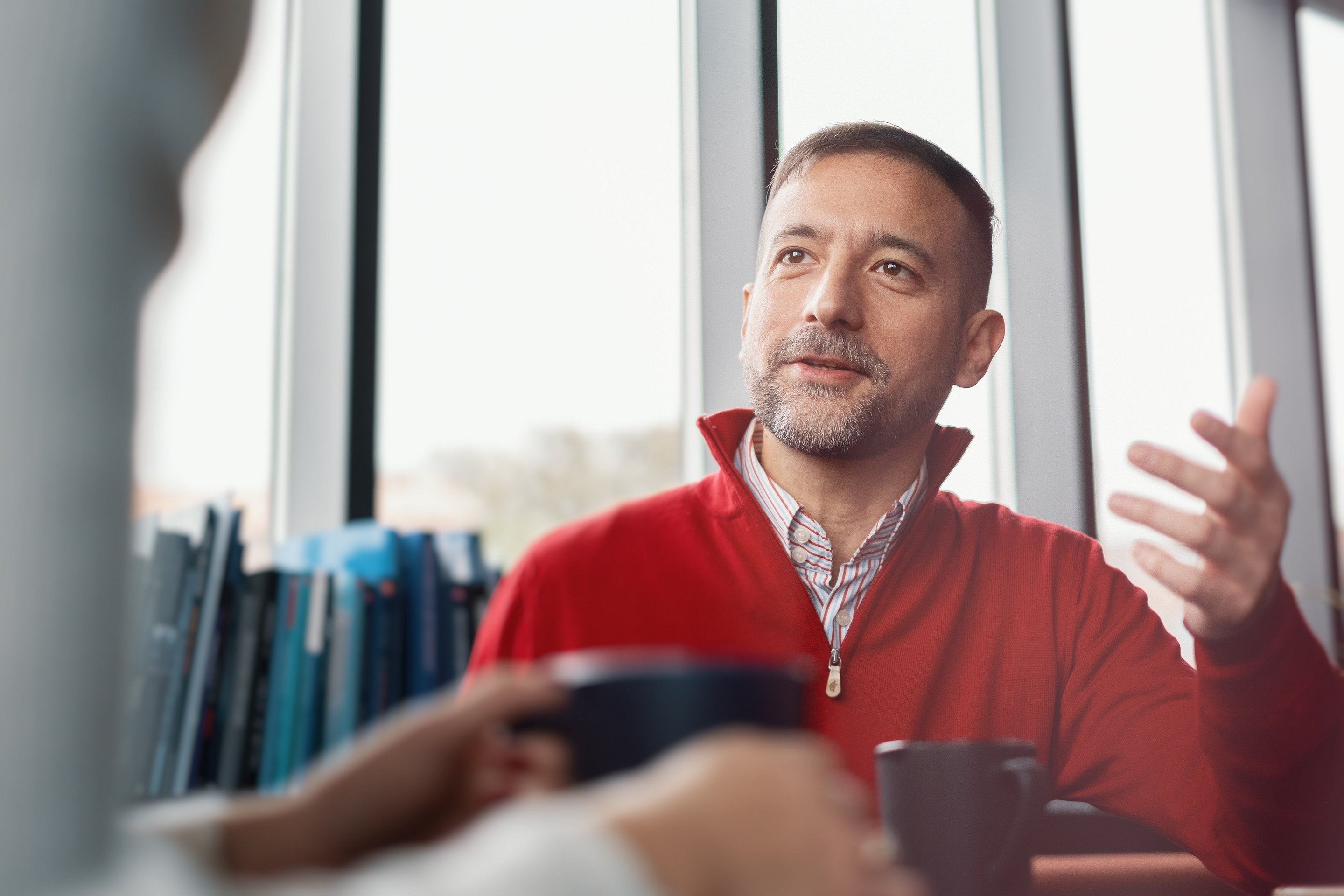 portrett samtale kontor