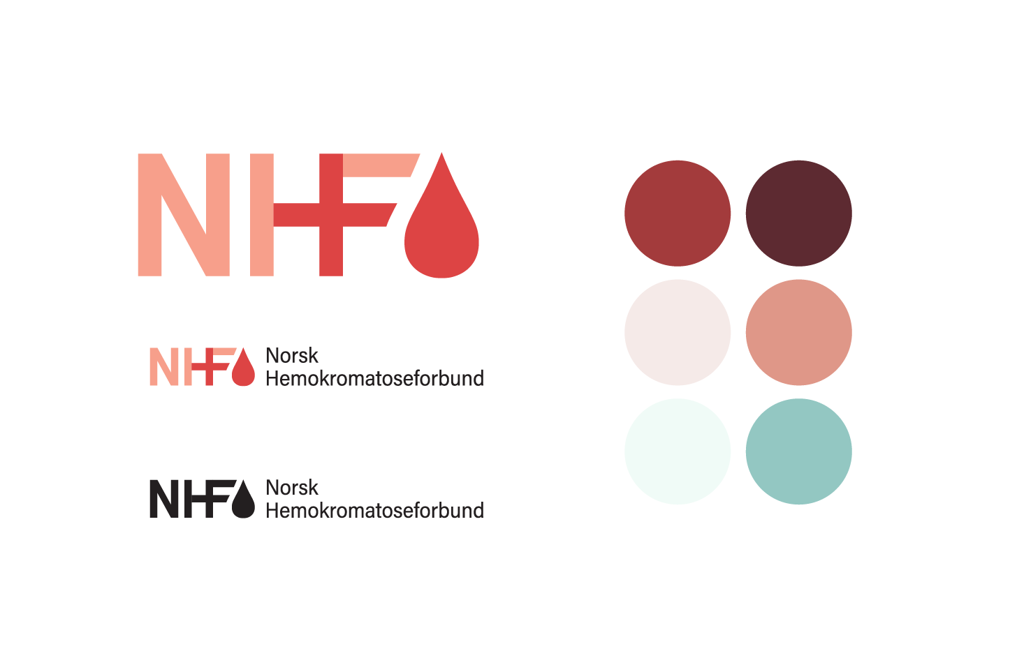 Logo og fargeprofil for Norsk Hemokromatoseforbund